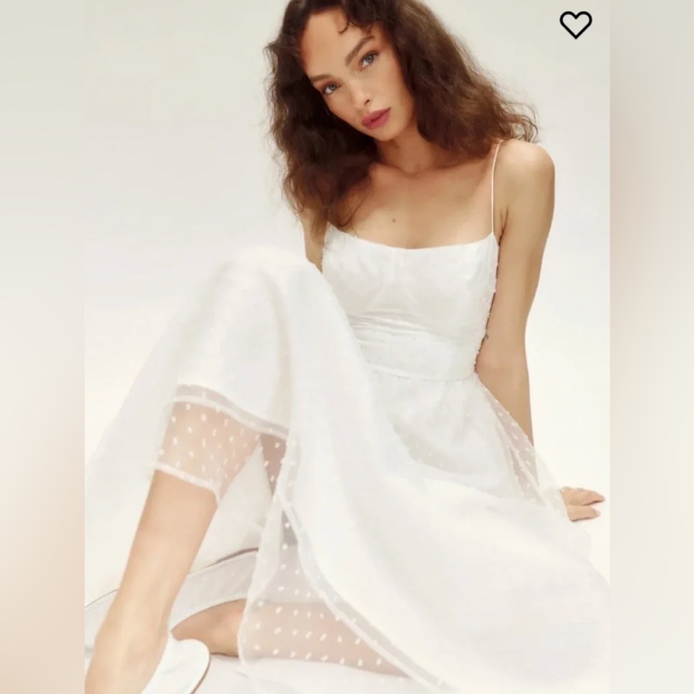 NWT Reformation White Mallow Dress Size 0